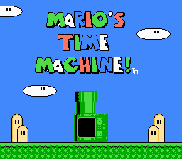 Mario's Time Machine title screenshot
